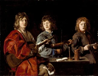 Tres jóvenes músicos, c.1630